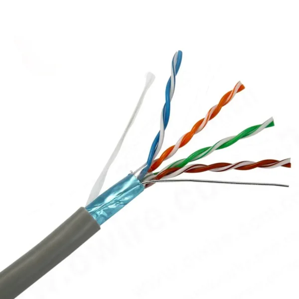 Manufacturer Cat5e Cable F/UTP Indoor PVC LSZH PE 24 AWG 4 Pairs 305M 200FT - 图片 5