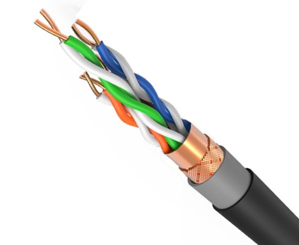 Manufacturer Cat5e Cable S/FTP Outdoor PVC LSZH PE 24 AWG 4 Pairs 305M 200FT OEM / ODM