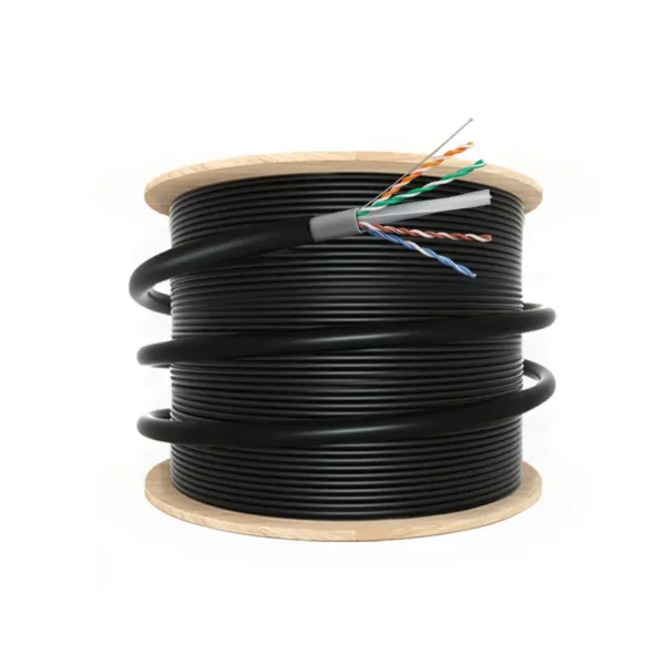 Outdoor CAT6A Cable U/UTP Bulk  PVC LSZH PE 23AWG 4Pairs 305M 200FT OEM&ODM - 图片 3