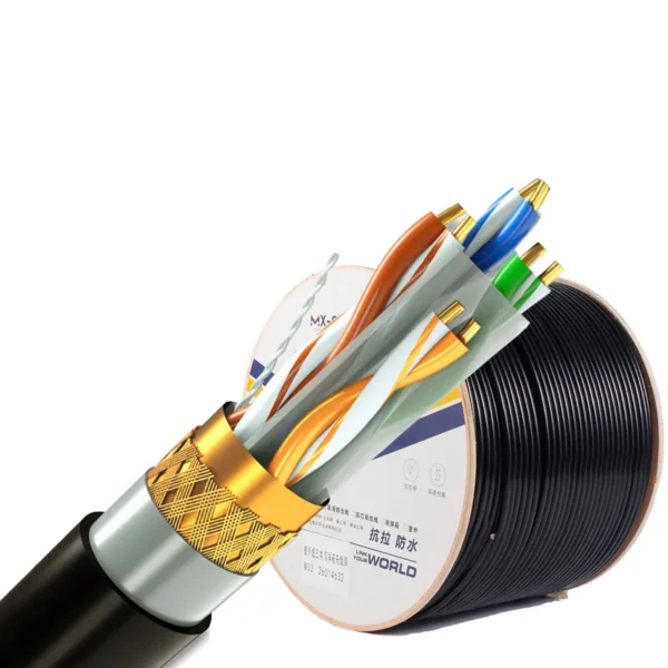 High Quality Outdoor Cat6A Cable SF/UTP Bulk PVC LSZH PE 23AWG 4Pairs 305M 200FT 1000FT OEM / ODM